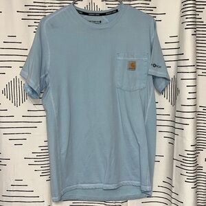 Carhartt force shirt. Light blue size small. Relaxed fit